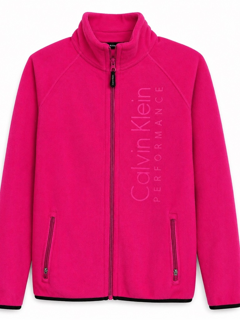 Calvin Klein Performance Vibrant Pink Full-Zip Fleece Jacket